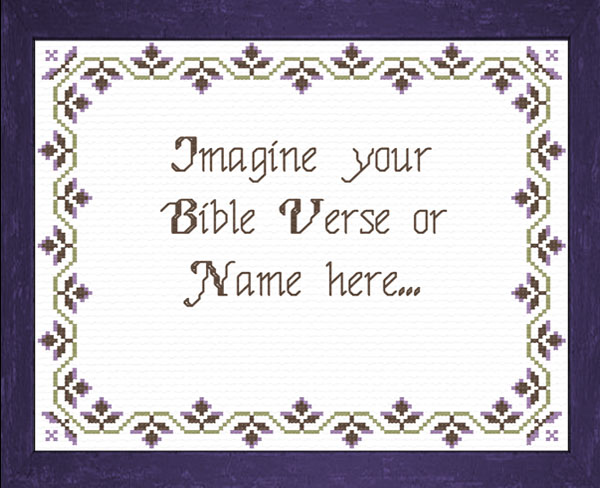 Trellis Border Cocoa and Lilac